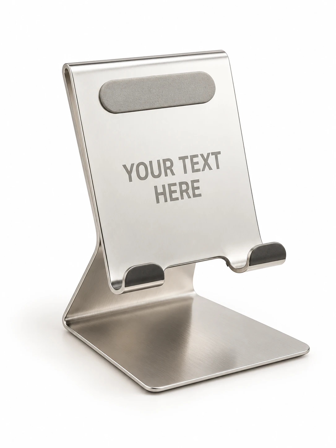 Silver Folding Metal Mobile Stand - view 2